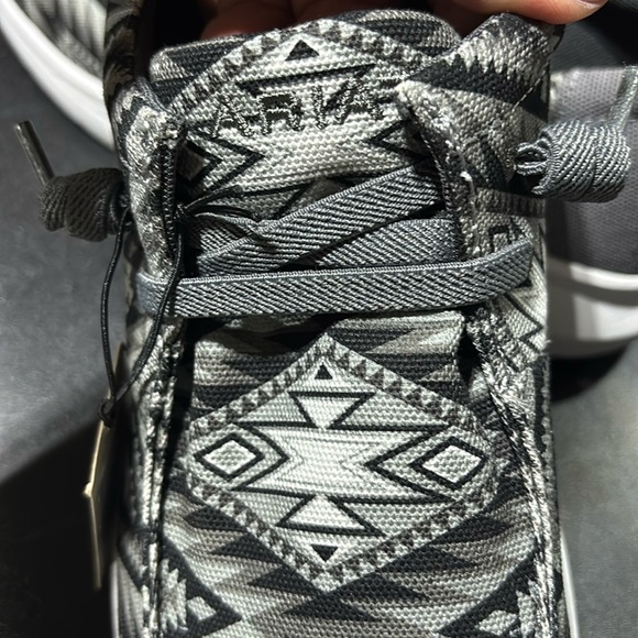 Ariat Hilo Grey Southwestern Charcoal Flex Foam sole, cushioned insole loafer - Picture 9 of 11